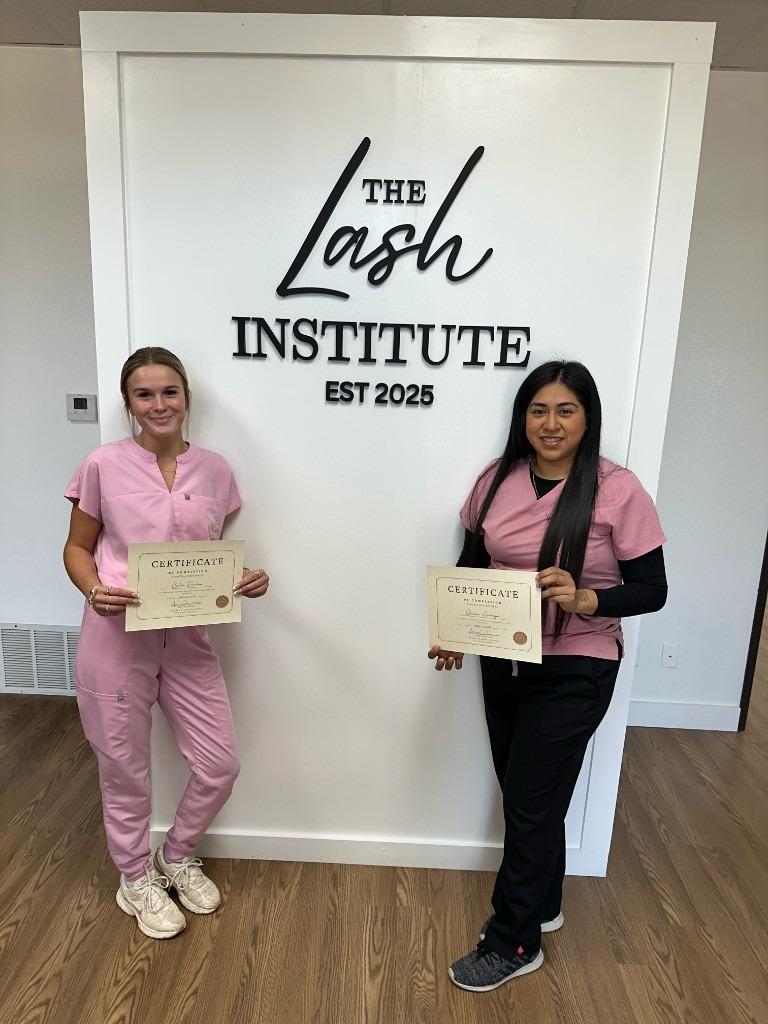 Lash Institute graduates with certificates of completion
